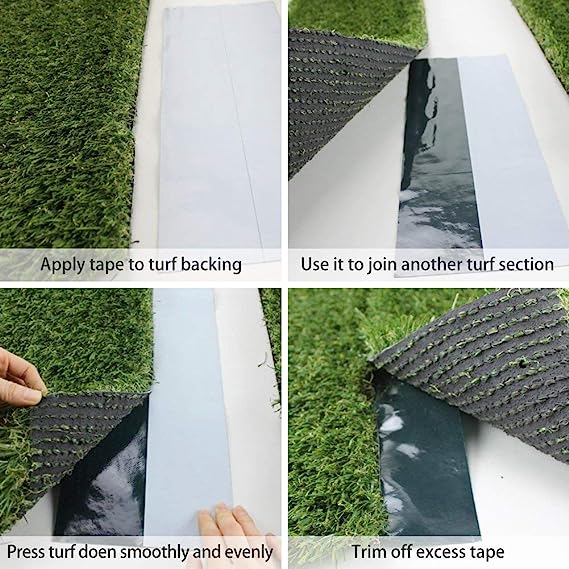 Artificial Grass Tape, Turf Seam Tape, Self-Adhesive Seaming Tape for Lawn  Carpet Jointing, Connecting Synthetic Turf Lawn Mat (Dark Green,  6-inch16.5ft) : : Home & Kitchen