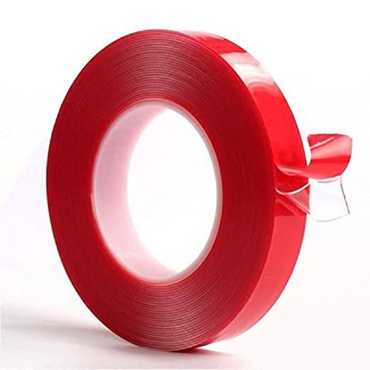 Red Clear Double Sided Tape Heavy Duty Nano Tape 118 Inch Command Strips  Tape Bubble Transparent Mounting Adhesive Tape for Walls, Carpets