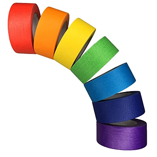 Wholesale Colored Washi Tape Rainbow Solid Color Masking Tape
